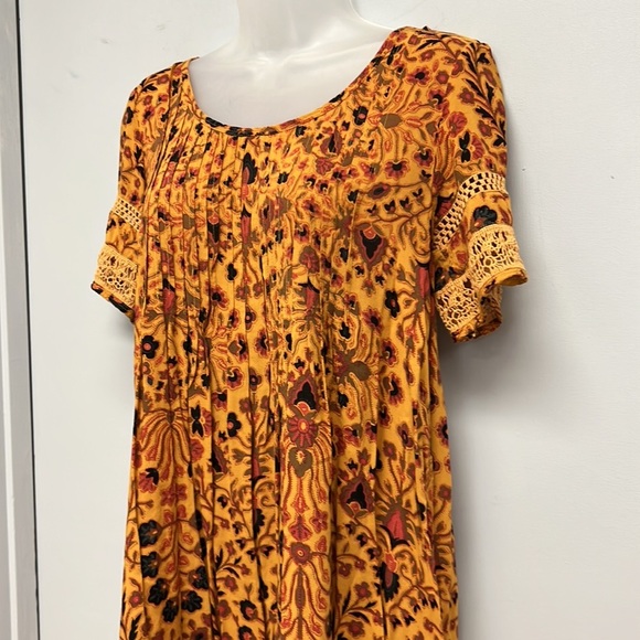 Urban Outfitters Ecoté Amethyst Pintucked Frock Dress - Picture 3 of 8